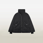 Irregular Zip Puffer Jacket