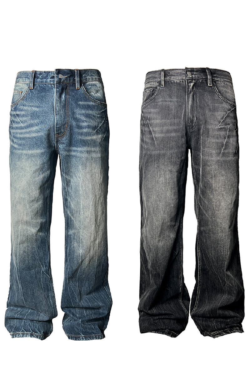 Flash Whisker Washed Flared Jeans - JCAESAR – Copping Zone