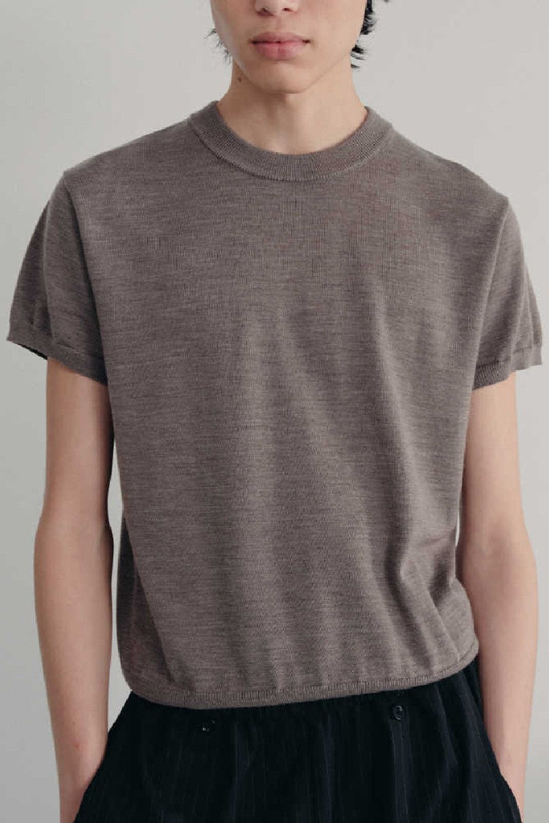 Merino Wool Ribbed T-Shirt