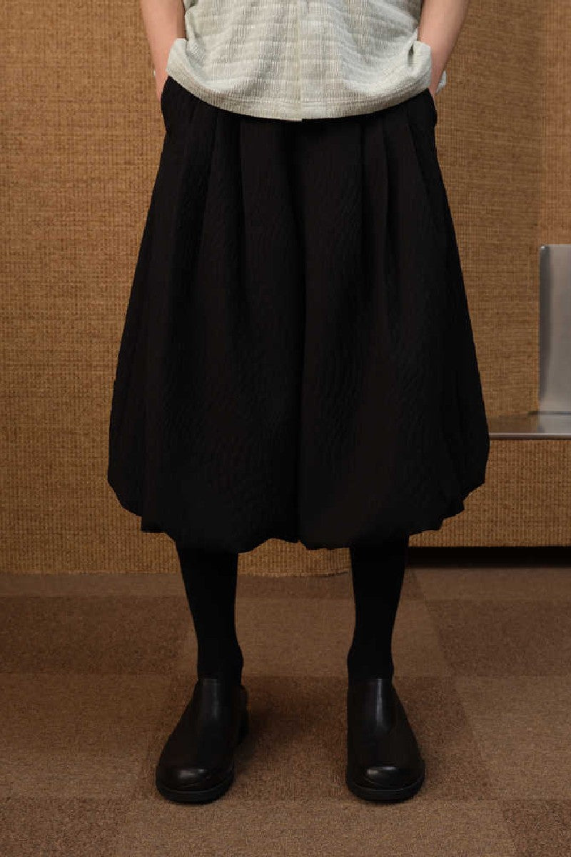 Textured Jacquard Skirt Pants