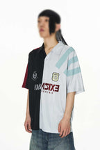 Colorblock Polo Graphic Tee