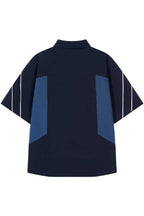 Colorblock Jersey Button Shirt
