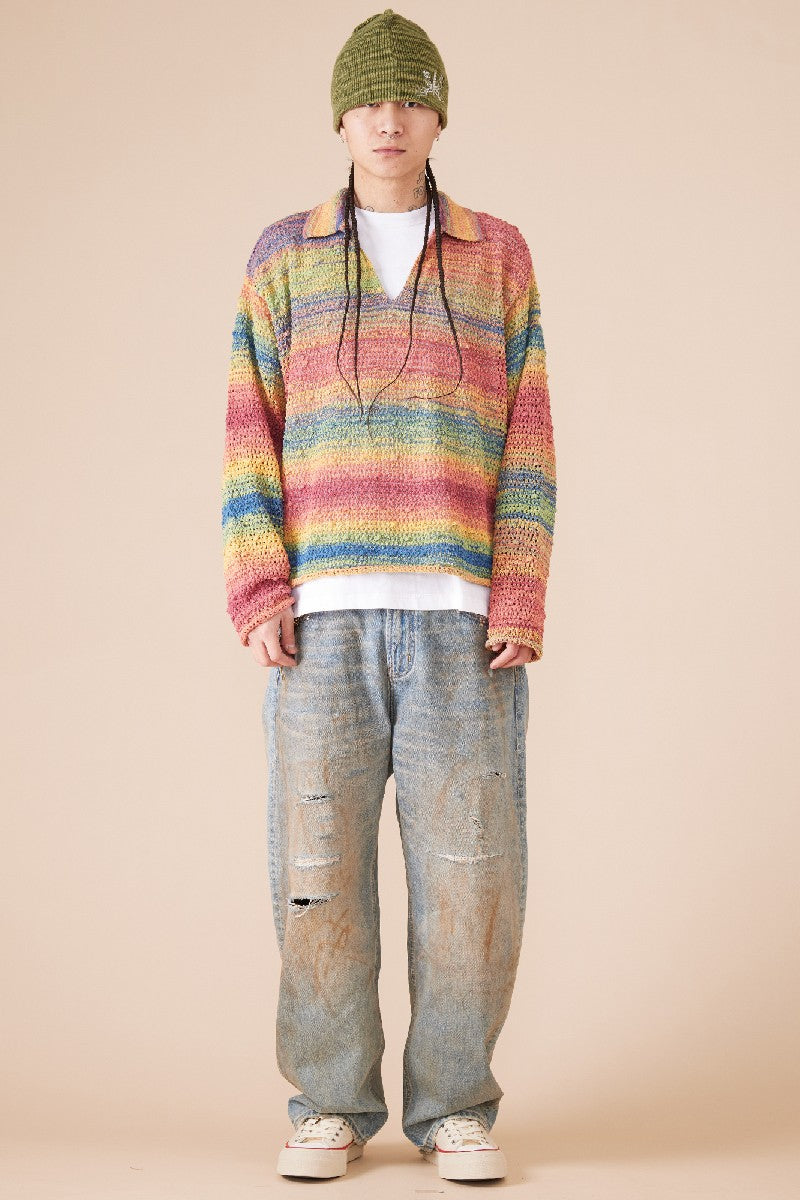 Striped Rainbow Sweater