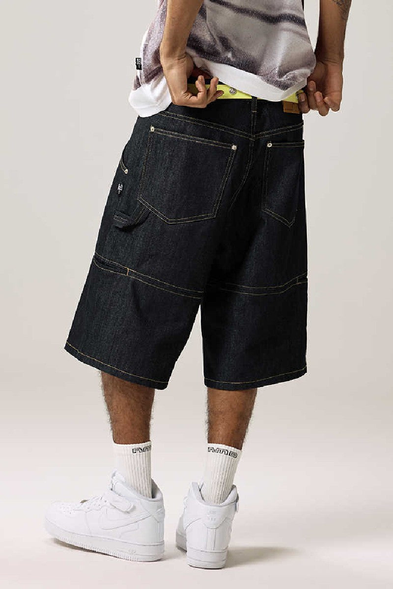 Raw Denim Straight Leg Jorts