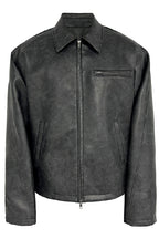 Black Mist Distressed Leather Jacket