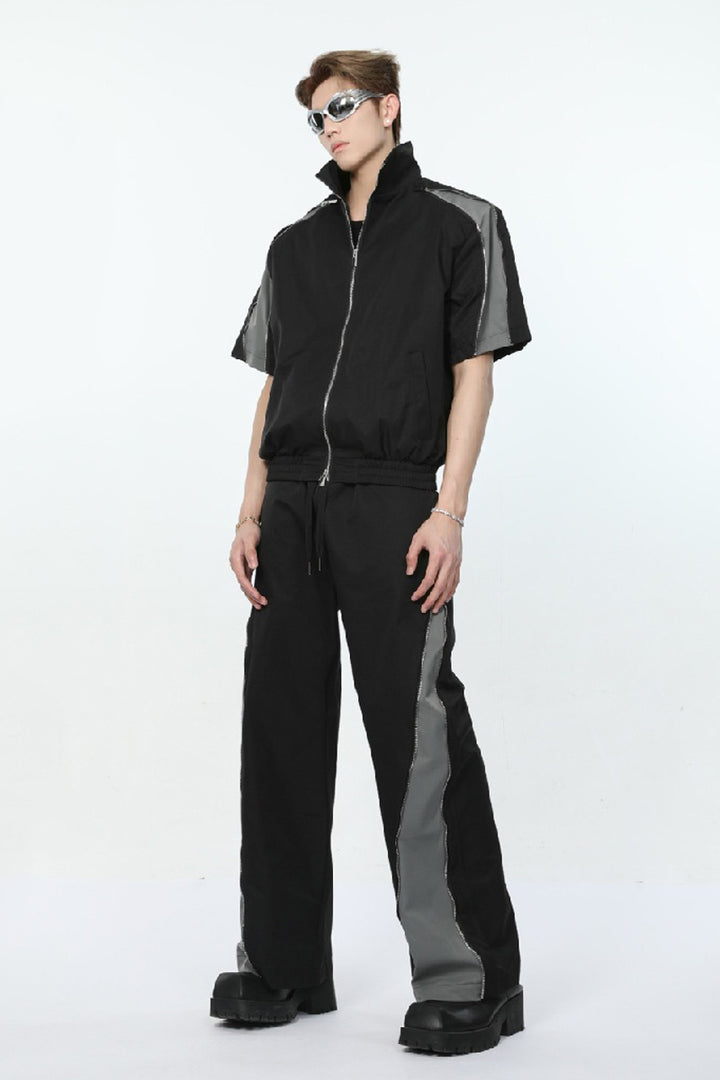 Reflective Zip-Up Shirt