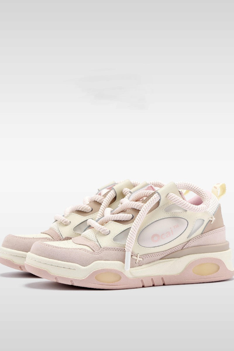 Smog Pink Retro Skate Sneakers