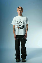 Graffiti Print Crewneck Tee
