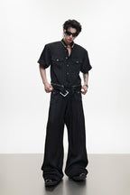 Pearl Trim Denim Shirt