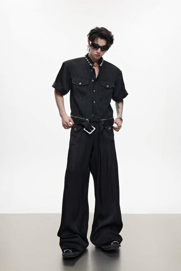 Pearl Trim Denim Shirt