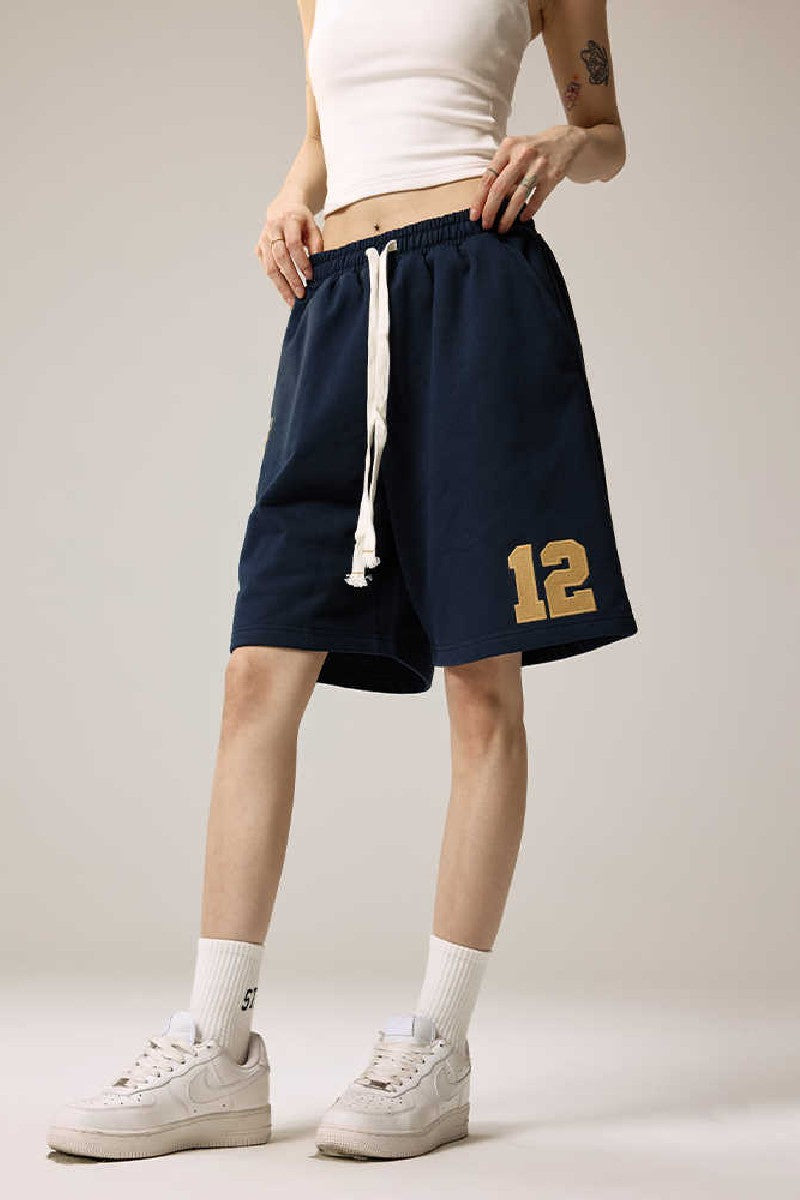 Embroidered Relaxed Fit Shorts