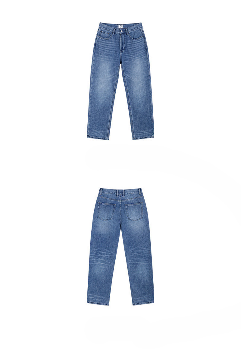 Hemp Denim Straight Jeans