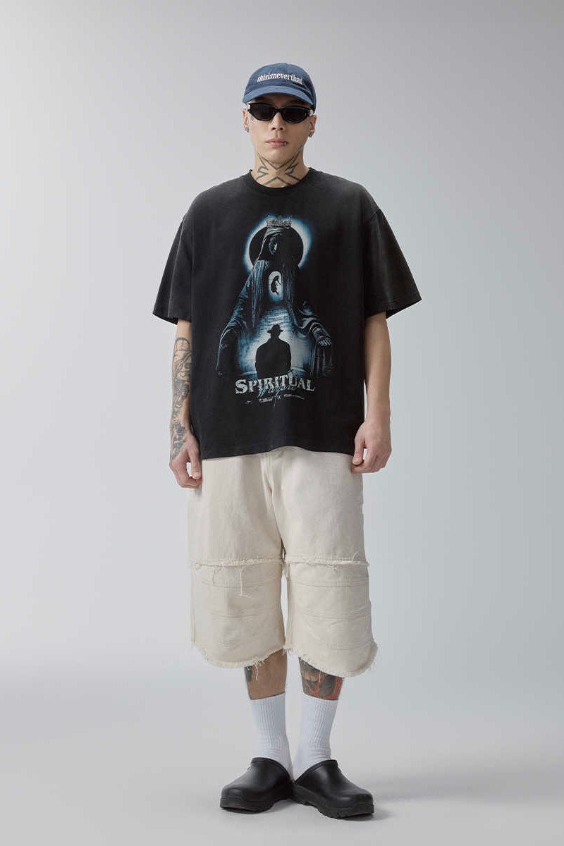 Spiritual Vintage Washed Graphic T-Shirt