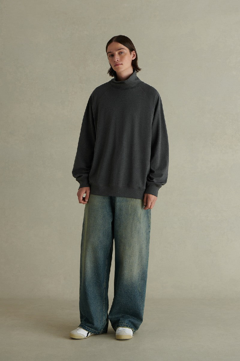 High Neck Stretch Long Sleeve Tee