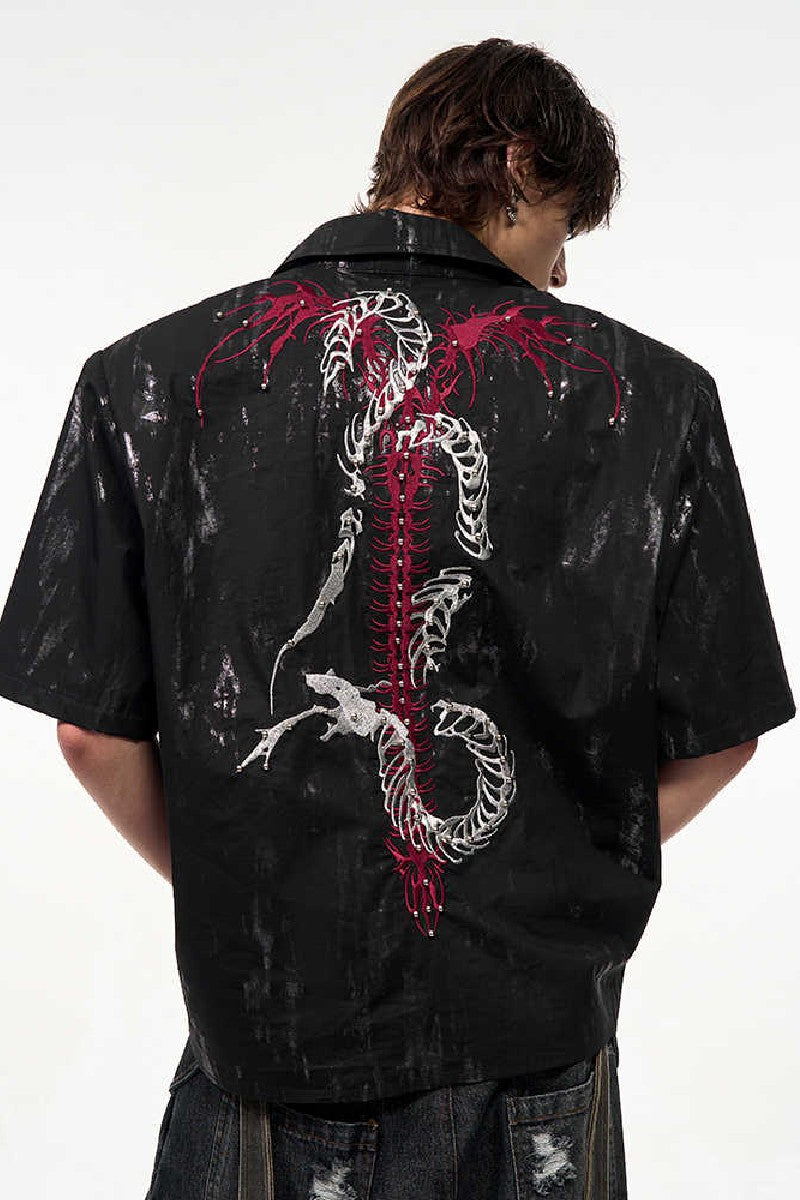 Snake Spine Beaded Shirt