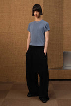 Drop Crotch Knit Trousers