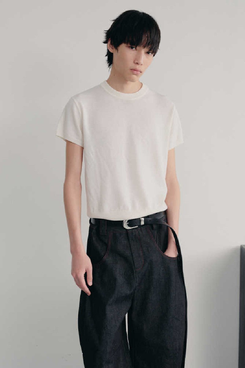 Merino Wool Ribbed T-Shirt