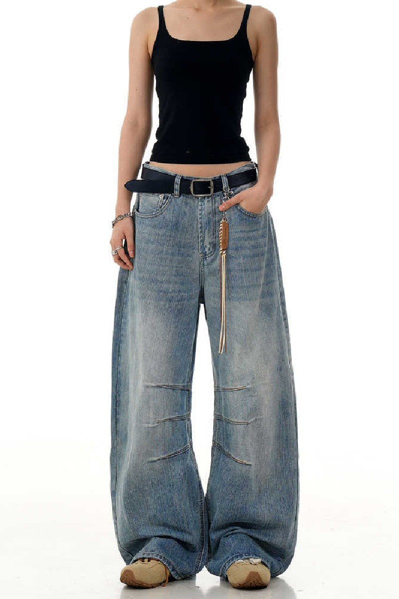 Textured Blue Blade Jeans