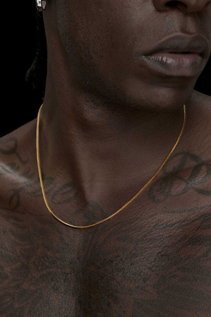 Gold Snake Chain Necklace