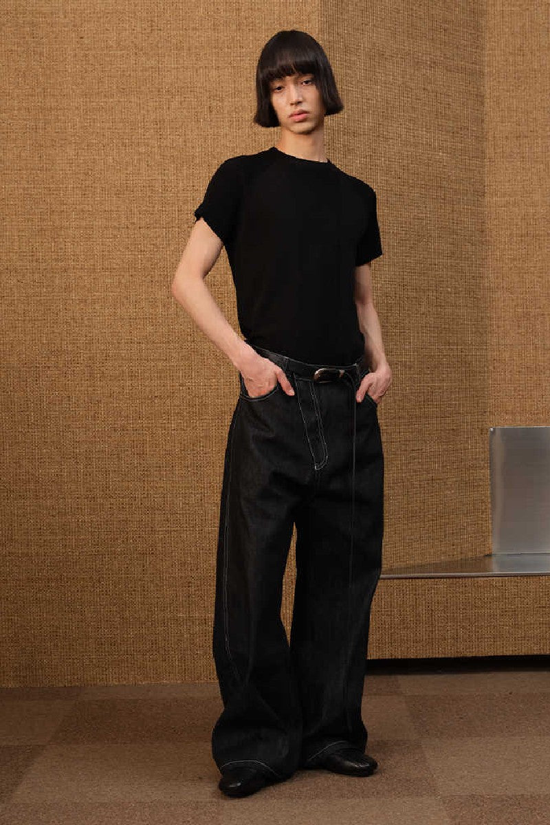 Asym Zip Flare Jeans