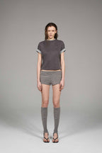 Layered Embroidery Graphic Tee