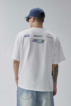 Cracked Lettering Racing T-Shirt