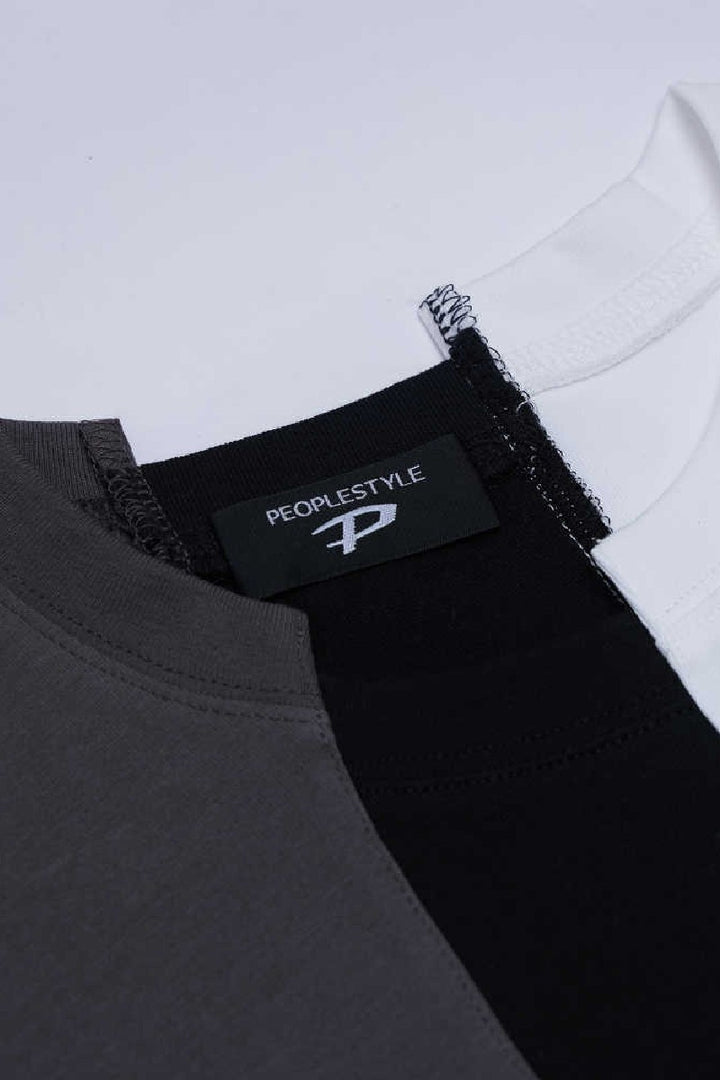 Patchwork Colorblock Graphic Tee