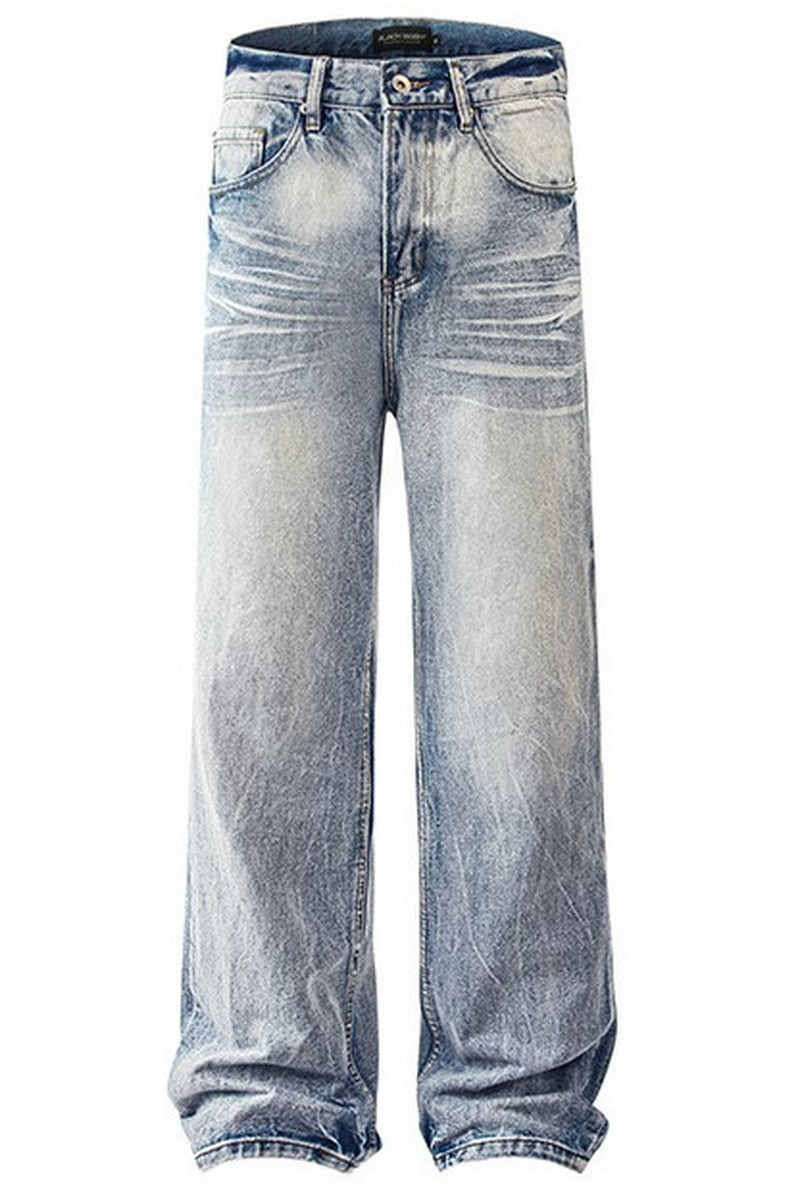 Washed Vintage Straight Jeans