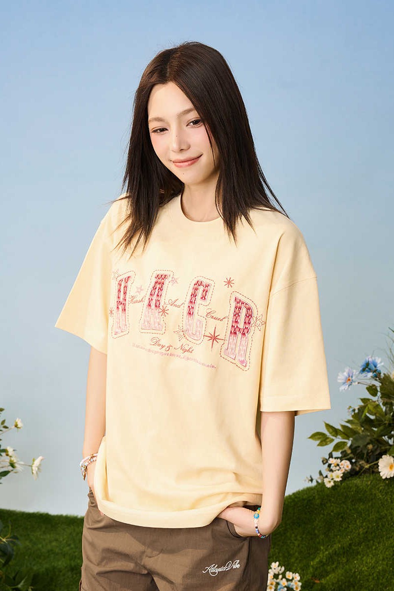 Gradient Knit Patch Tee