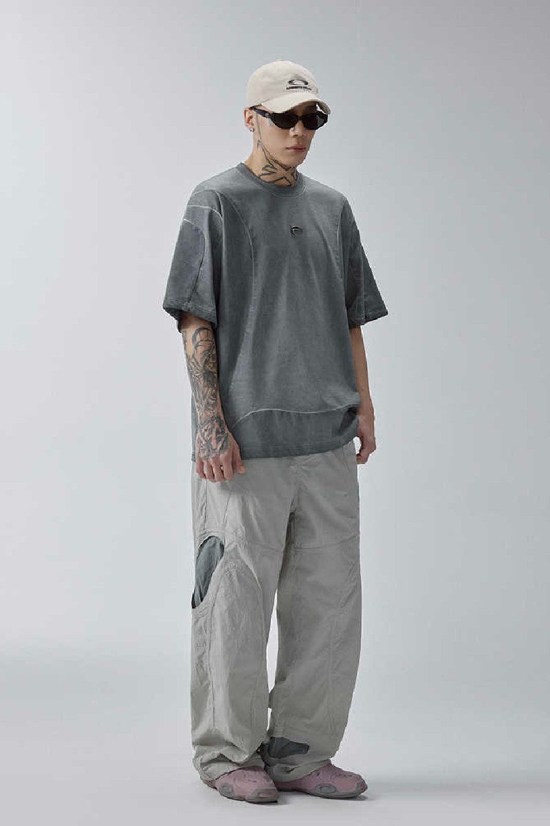 Deconstructed Washed Dark Tee