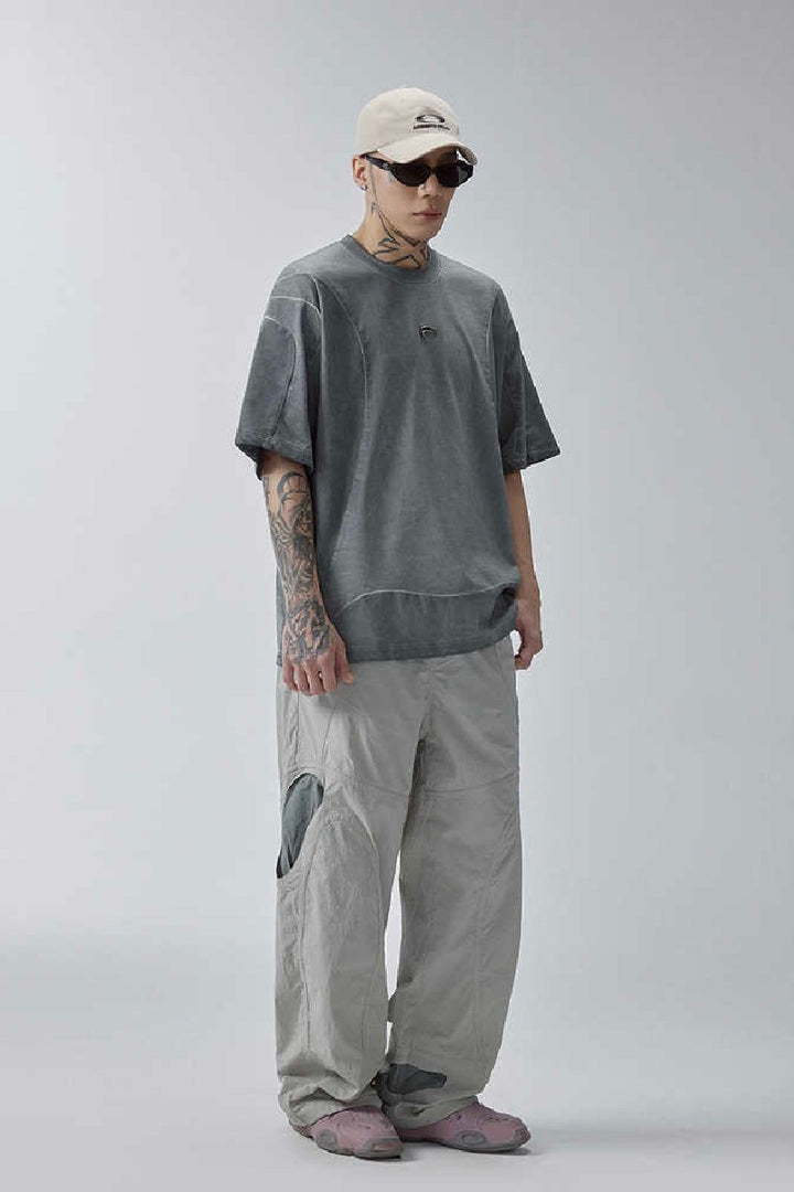 Deconstructed Washed Dark Tee