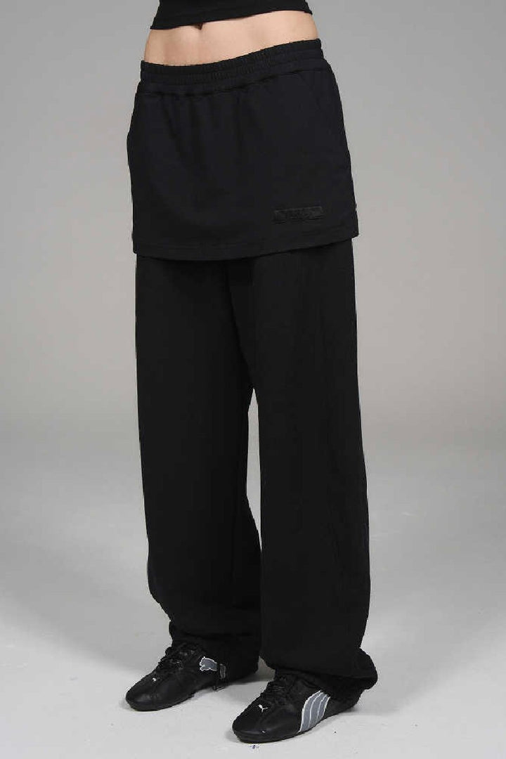 Layered Jogger Sweatpants