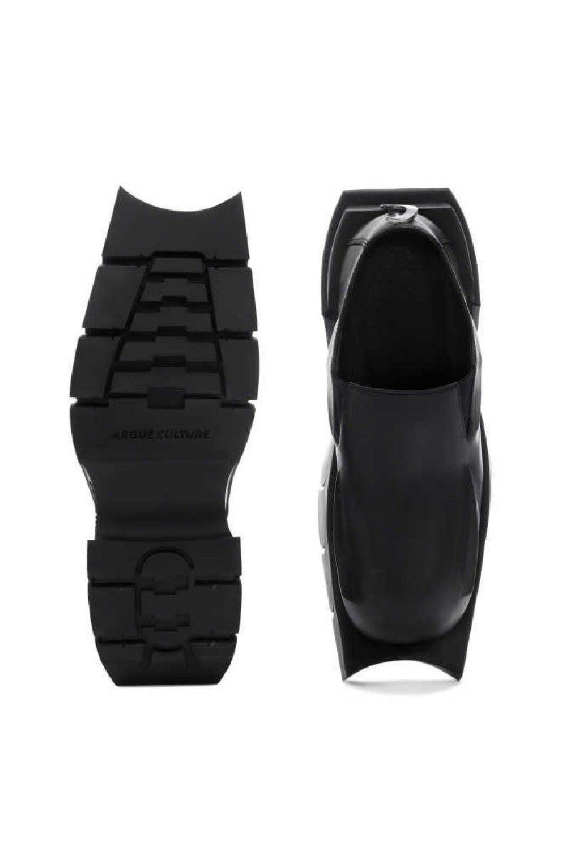 Chunky Devil Horn Derby Shoes