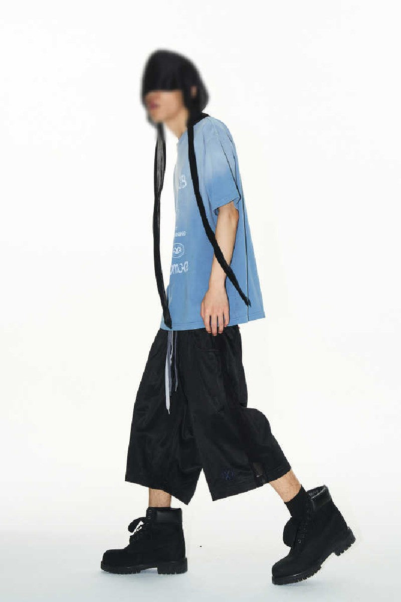 Washed Blue Graphic Tee