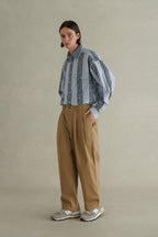 Cotton Twill Drawstring Chino Pants
