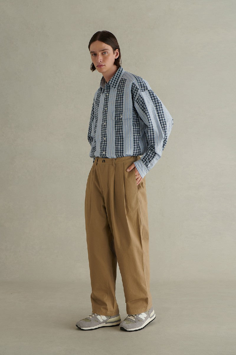 Cotton Twill Drawstring Chino Pants