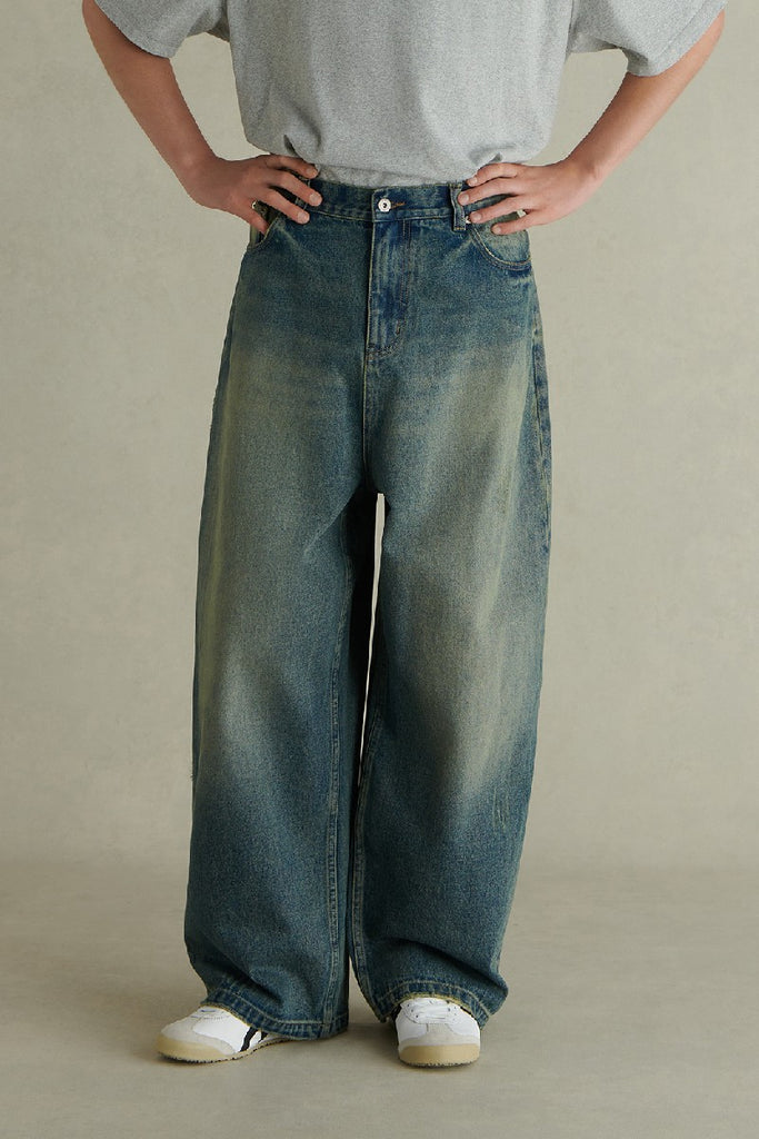 cafune】vintage crash wide denim | selectshop k