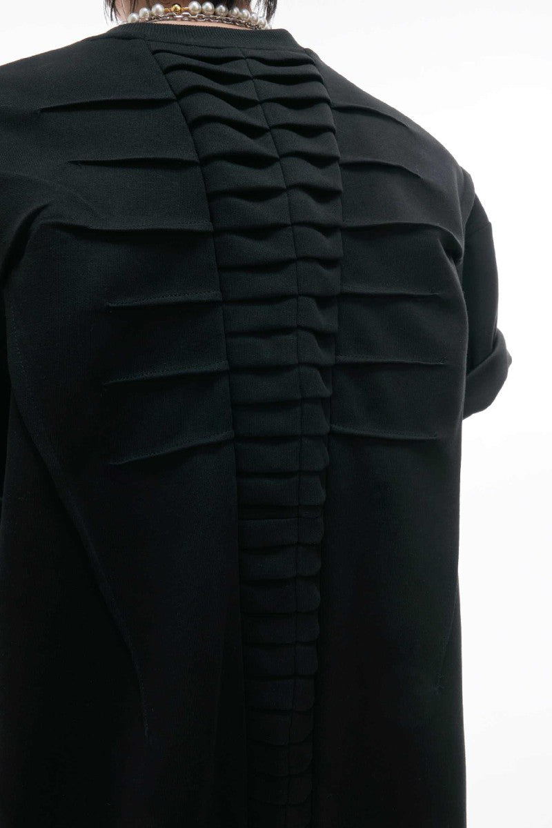 Spine Pleated Heavyweight Tee