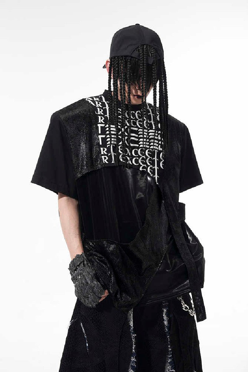 Deconstructed Letter Print Tee