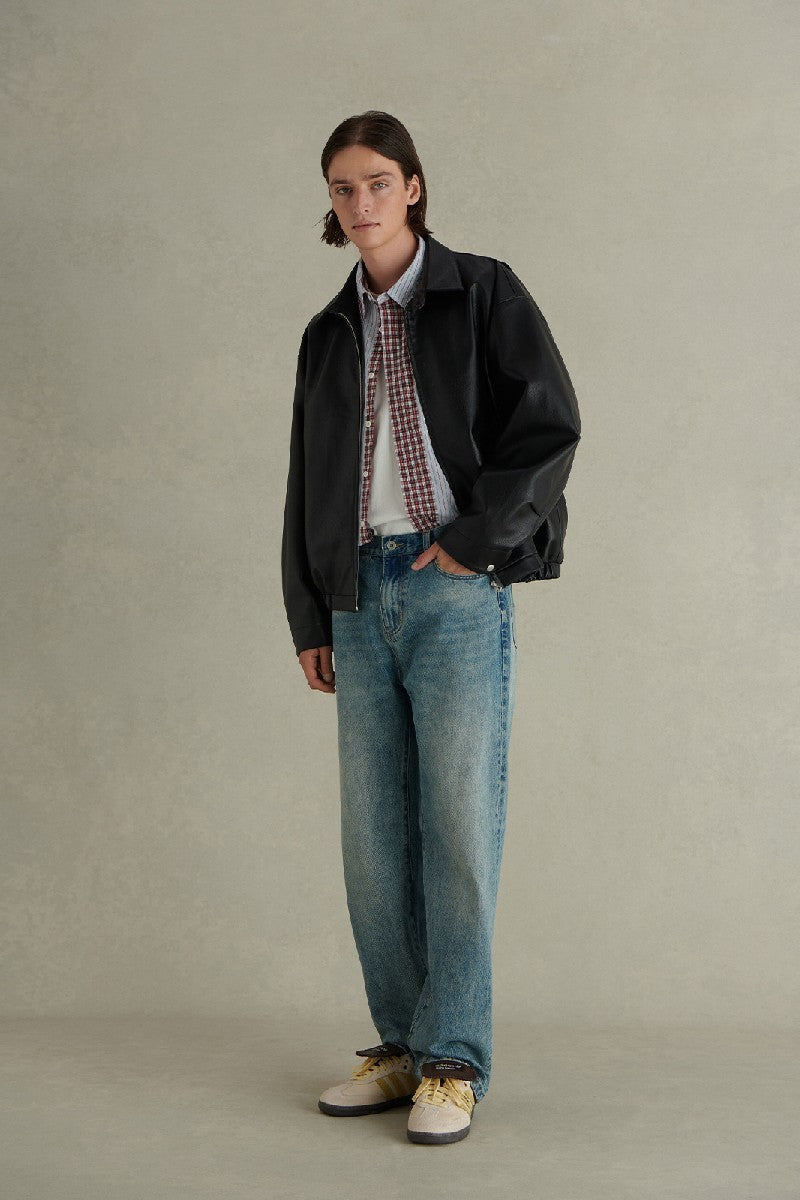 American Vintage Basic Moto Collar Jacket