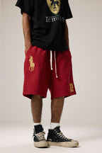 Embroidered Relaxed Fit Shorts