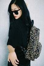C-Logo Leopard Print Backpack