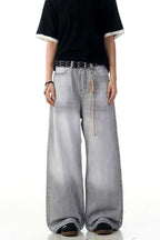 Grey Straight Fit Jeans