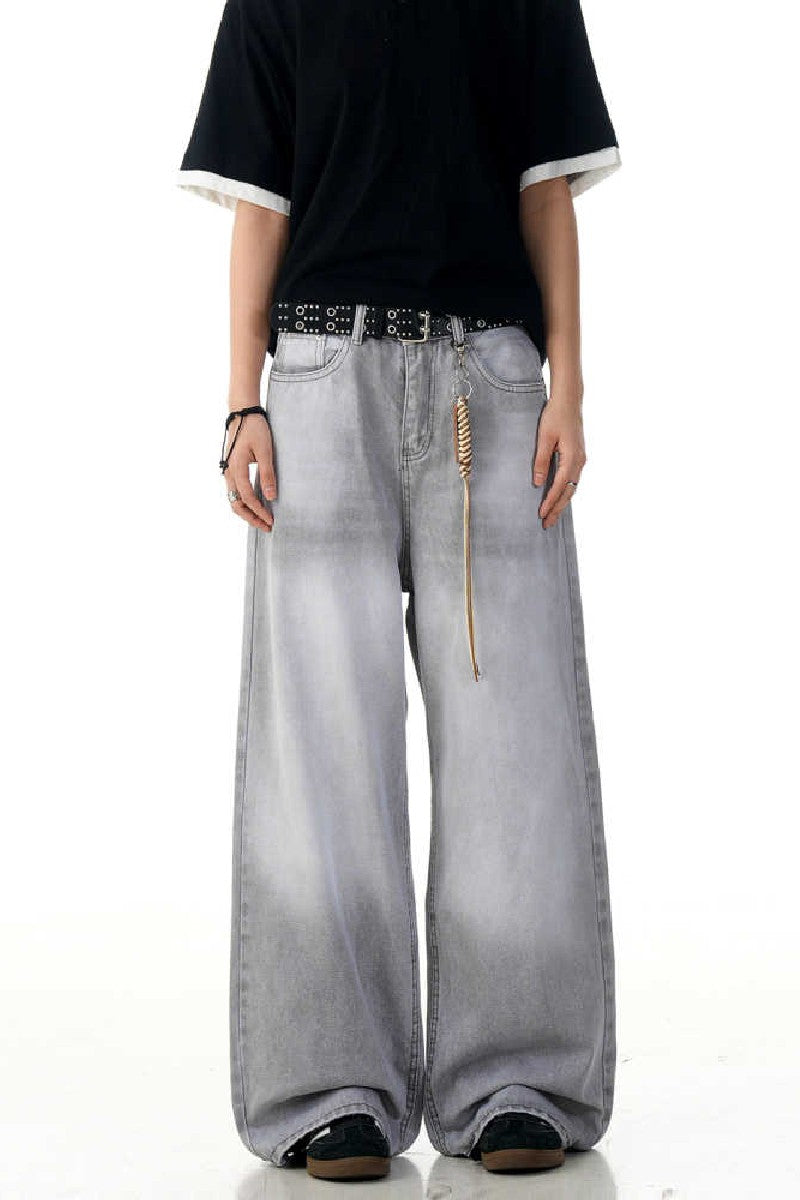 Grey Straight Fit Jeans