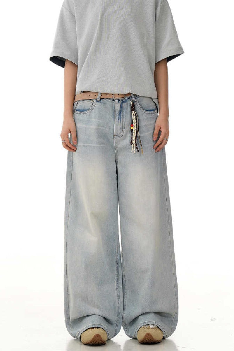 Cloud Blue Straight Jeans