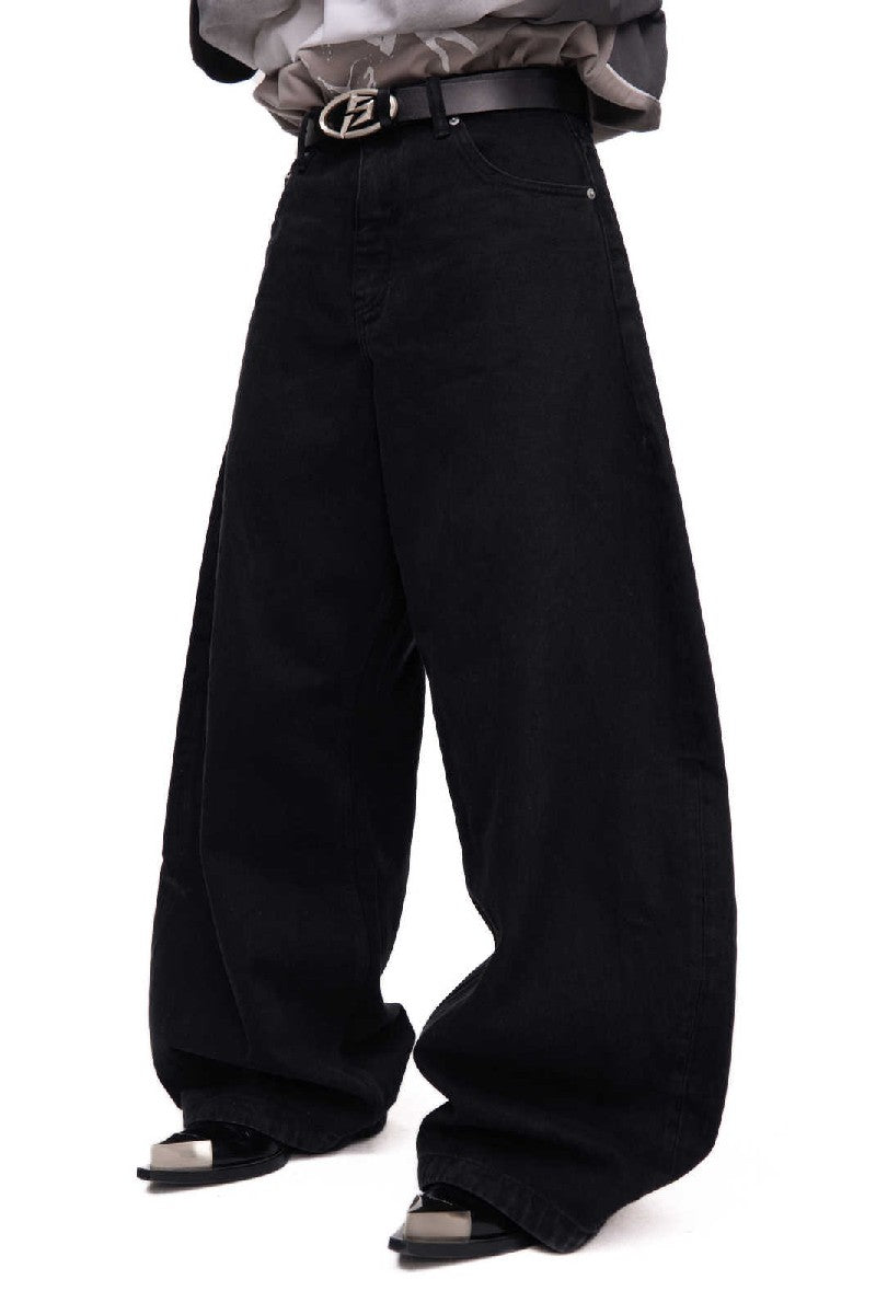Basic Washed Wide Leg Jeans