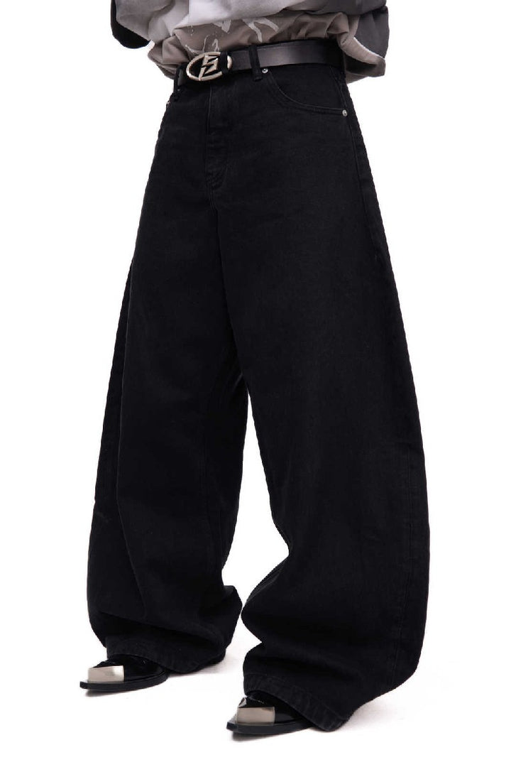 Basic Washed Wide Leg Jeans