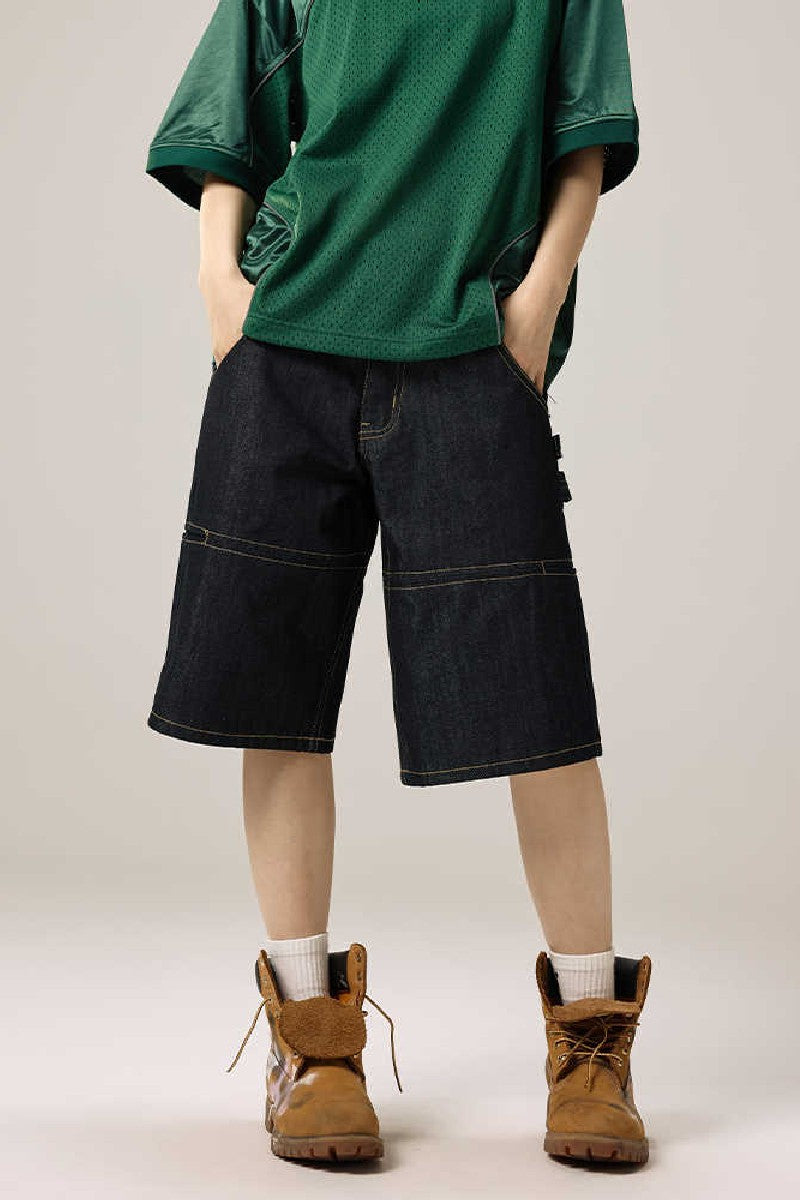 Raw Denim Straight Leg Jorts