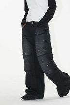 Paint Splatter Carpenter Jeans