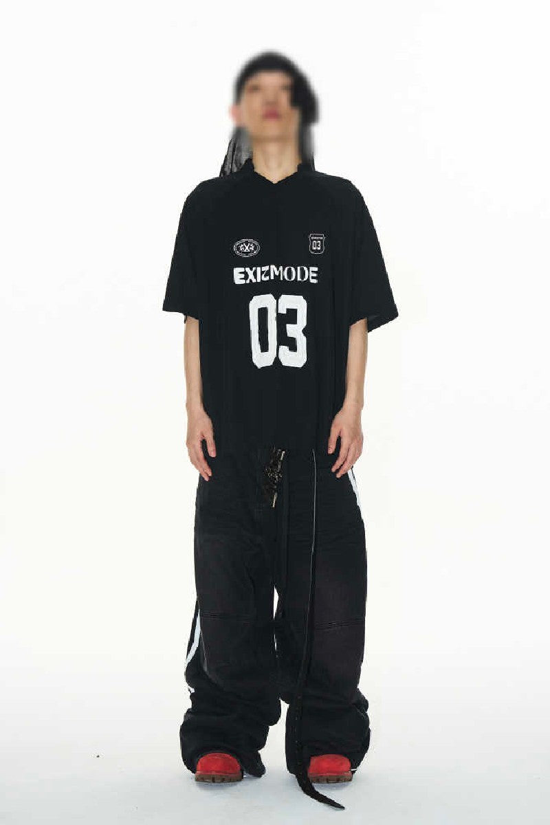 Retro Striped Jersey T-Shirt